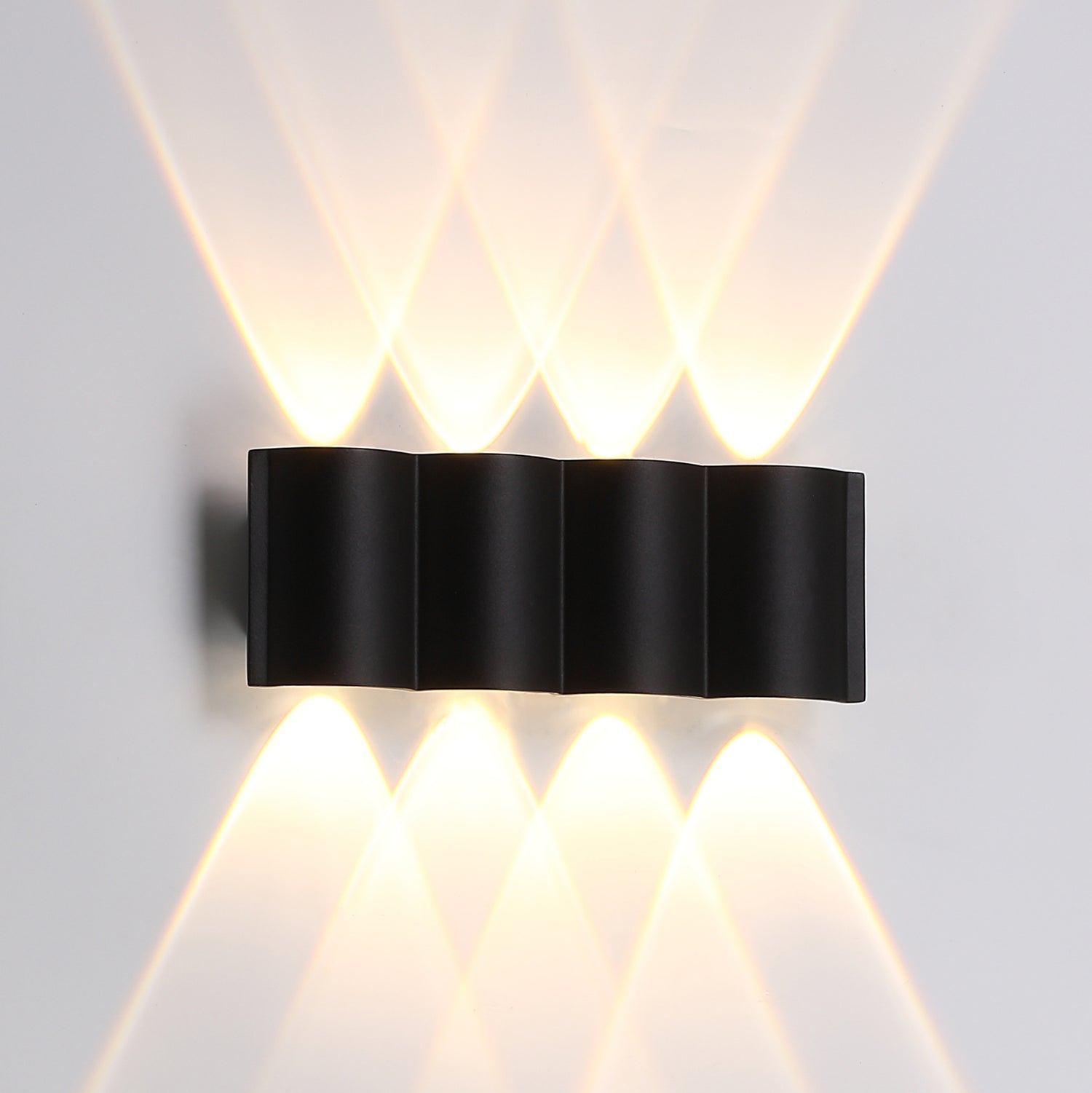 Granita 220 Black Up and Down Tri-Colour LED Contemporary Exterior