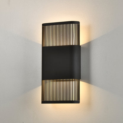Haxby Black Up and Down 2 Light Tri-Colour LED Contemporary Exterior