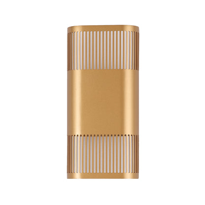 Haxby Gold Up and Down 2 Light Tri-Colour LED Contemporary Exterior
