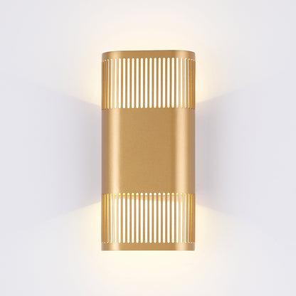 Haxby Gold Up and Down 2 Light Tri-Colour LED Contemporary Exterior