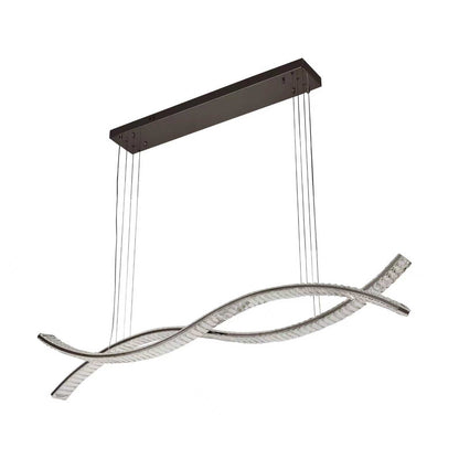 Infinity 1500mm Gunmetal and Crystal Tri-Colour Remote Controlled Chandelier