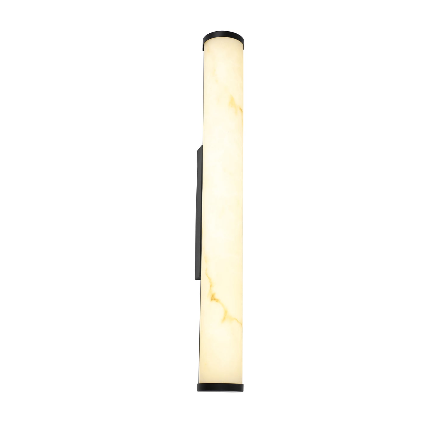 Jenna Black and Marble-Look 62cm Tri-Colour LED Outdoor Wall Light