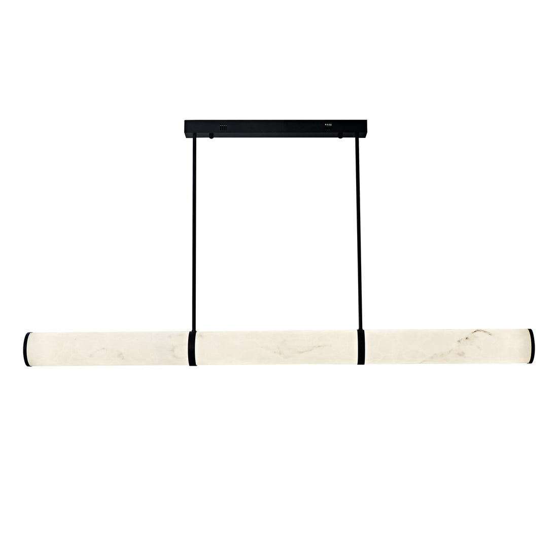 Jessica Black and Marble-Look 1500mm LED Tri-Colour Linear Contemporary Pendant