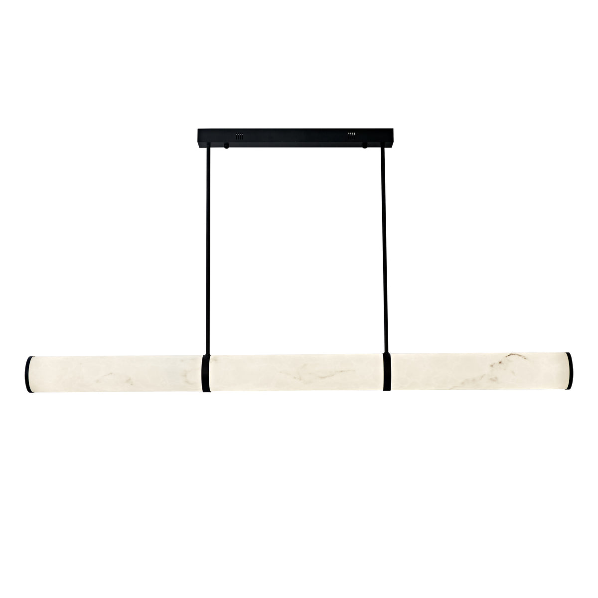 Jessica Black and Marble-Look 1500mm LED Tri-Colour Linear Contemporary Pendant