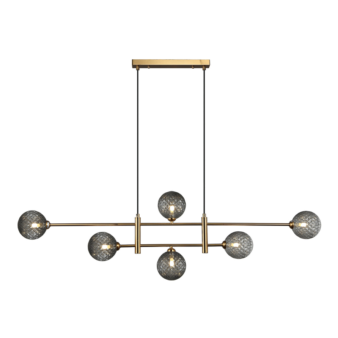 Marco Bronze and Smoke 6 Light Modern Pendant
