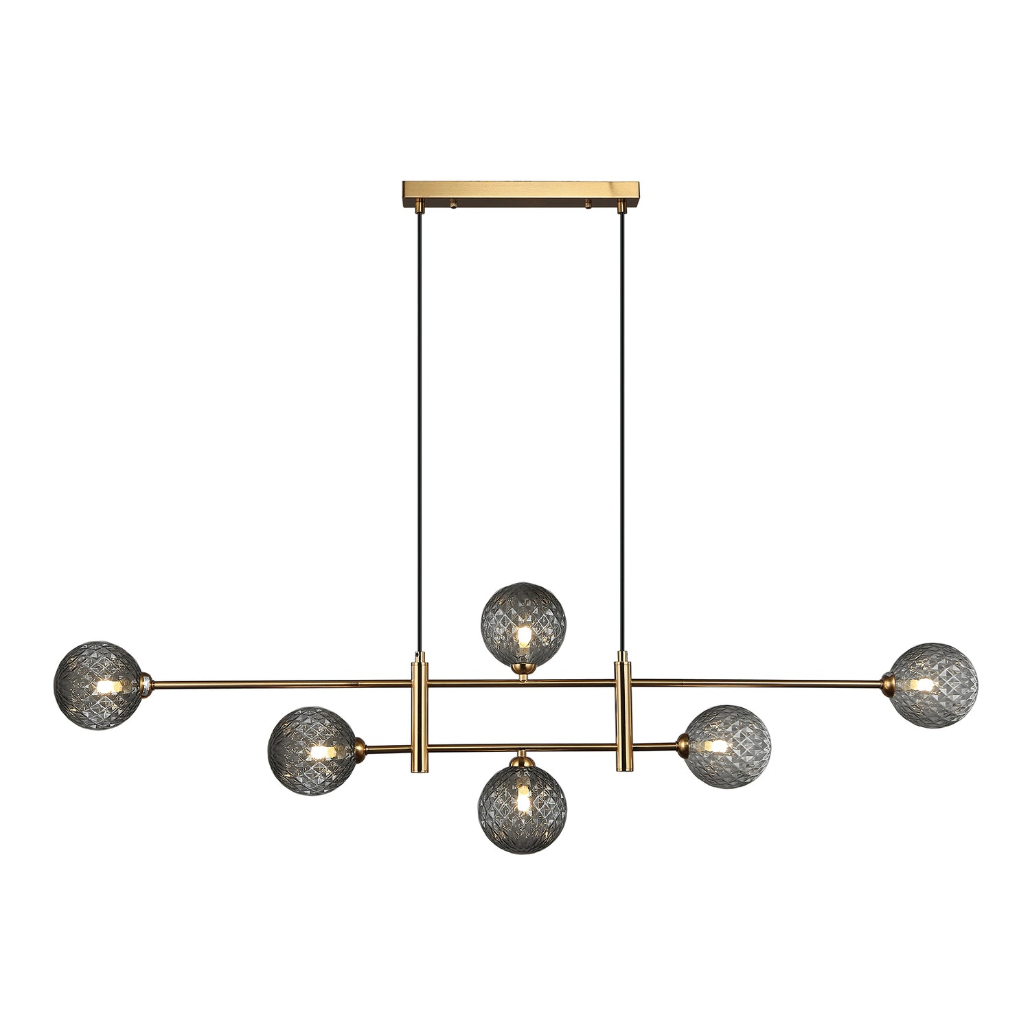 Marco Bronze and Smoke 6 Light Modern Pendant