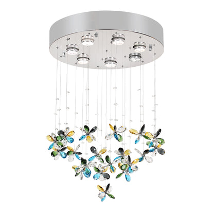 Mariposa 450mm Classic Colourful Crystal Butterfly Close to Ceiling Chandelier