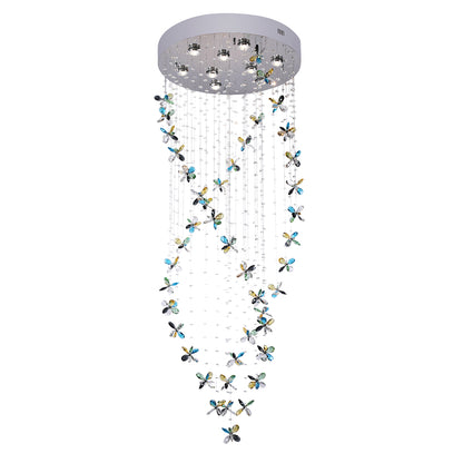 Mariposa 1600 Classic Colourful Crystal Butterfly Chandelier