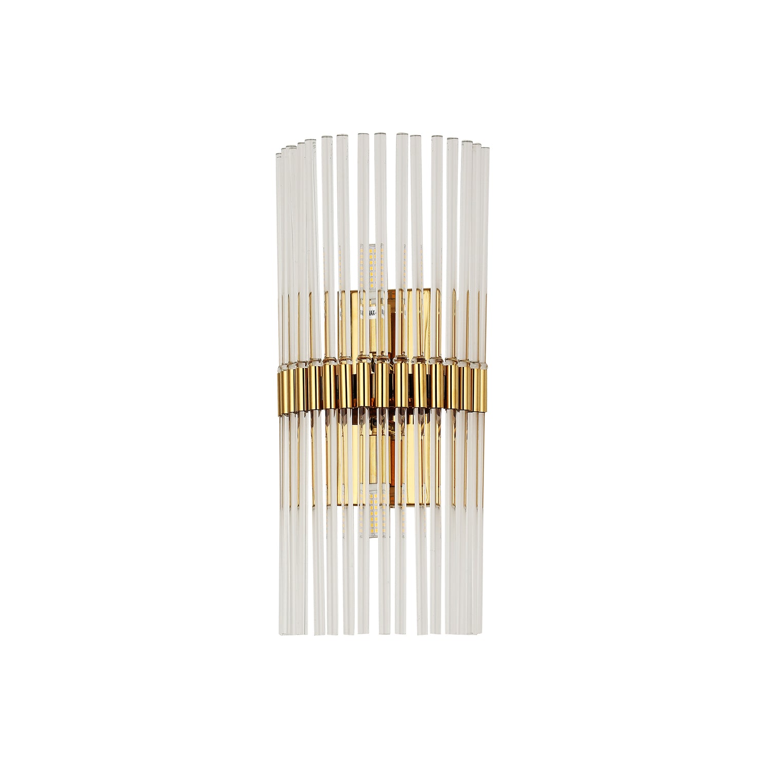 Mouriz Gold and Clear Modern Crystal Wall Light