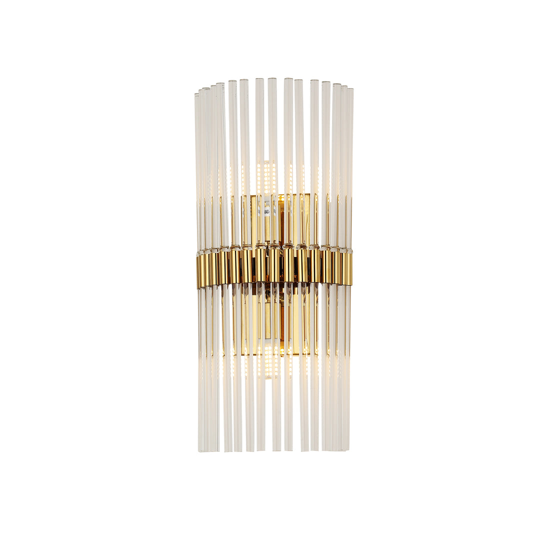 Mouriz Gold and Clear Modern Crystal Wall Light