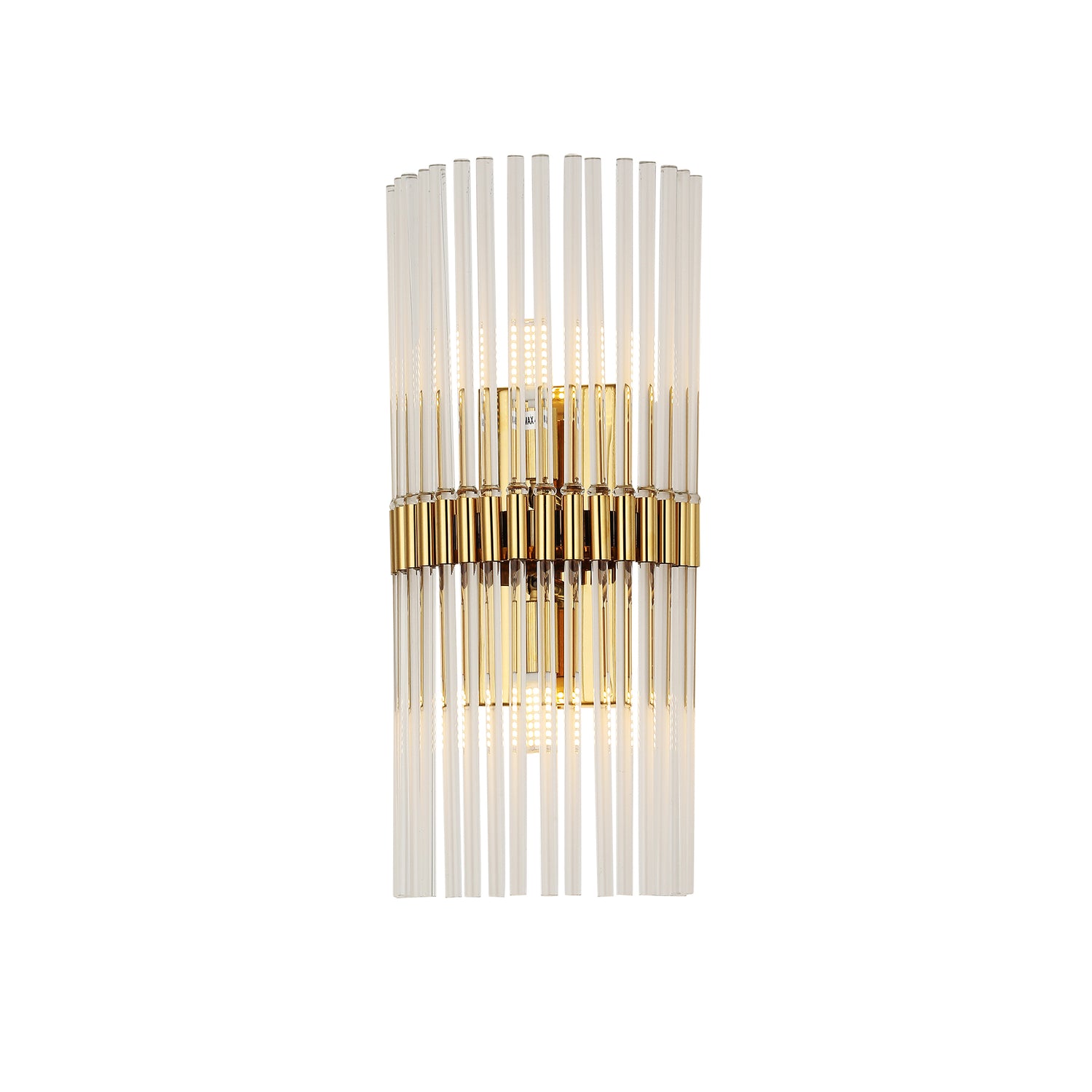 Mouriz Gold and Clear Modern Crystal Wall Light