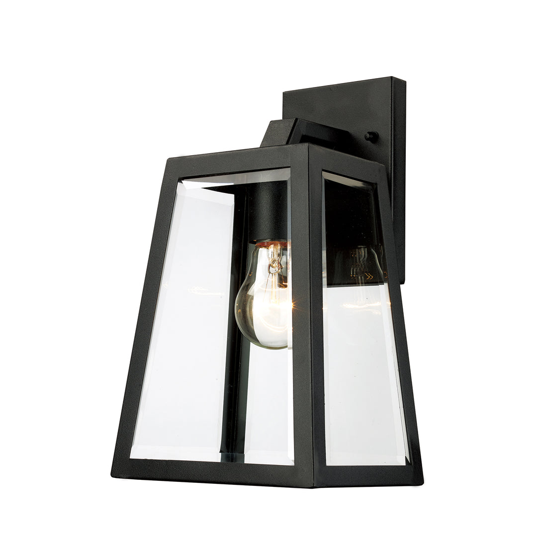 Selby Large Black with Clear Glass Traditional Outdoor Coach Light