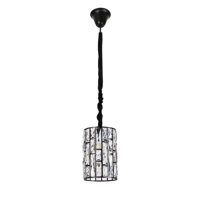 Sorrento Black 200mm Round Classic Crystal Chandelier