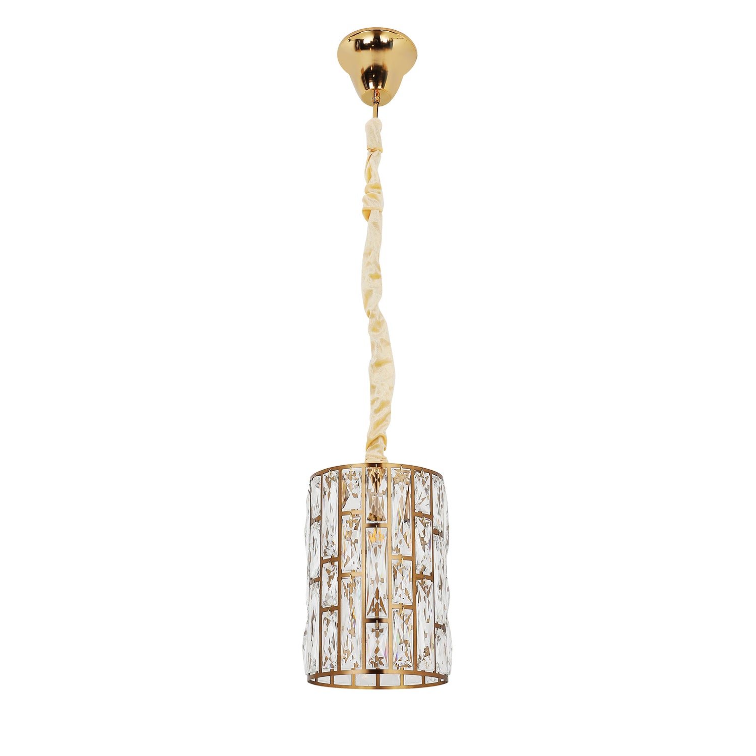 Sorrento Satin Gold 200mm Round Classic Crystal Chandelier