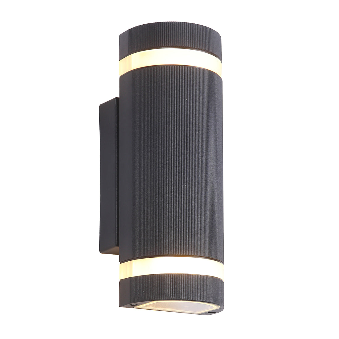 Tamar Black Up and Down Modern Exterior Wall Light