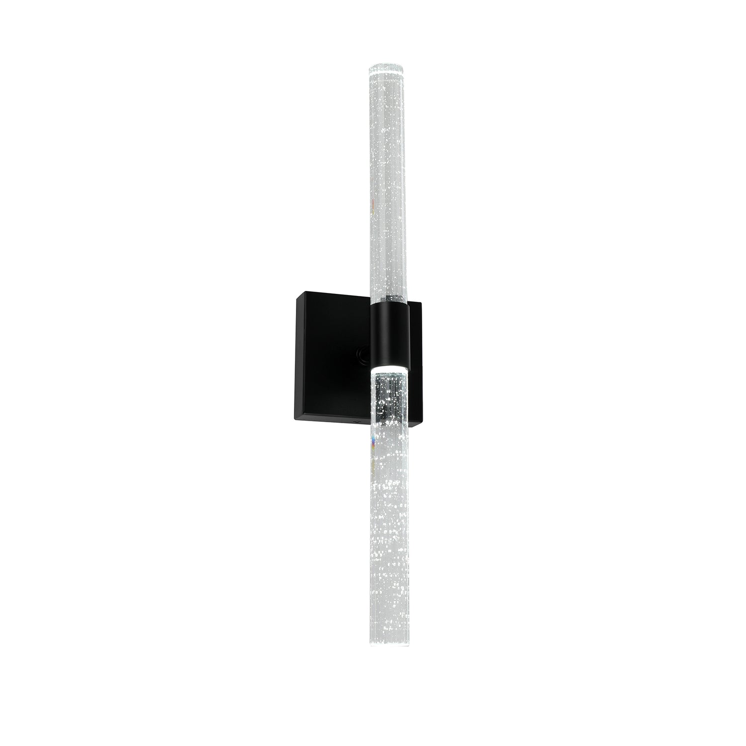 Tasha Black and Bubble Glass 54cm Tri-Colour LED Indoor Wall Light
