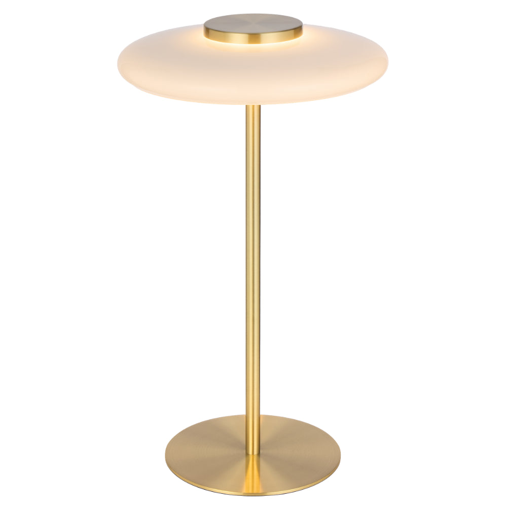 Amity Brass Matt Opal LED Table Lamp
