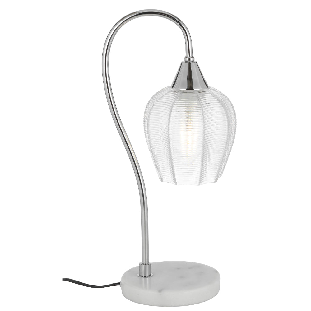 Azalea White Marble Table Lamp