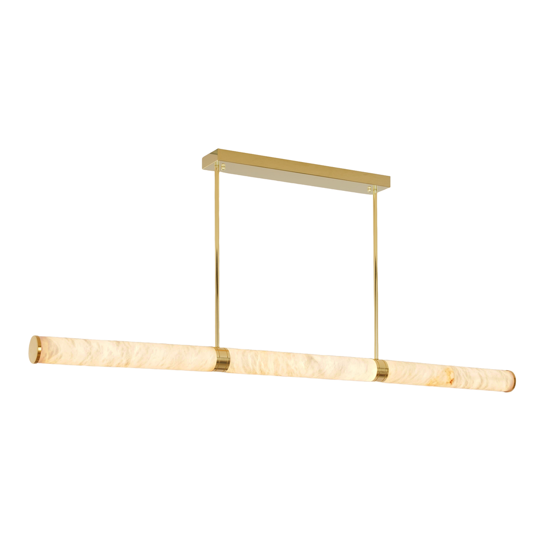 Bianca 1800 Gold with Alabaster Tri-Colour LED Linear Modern Pendant