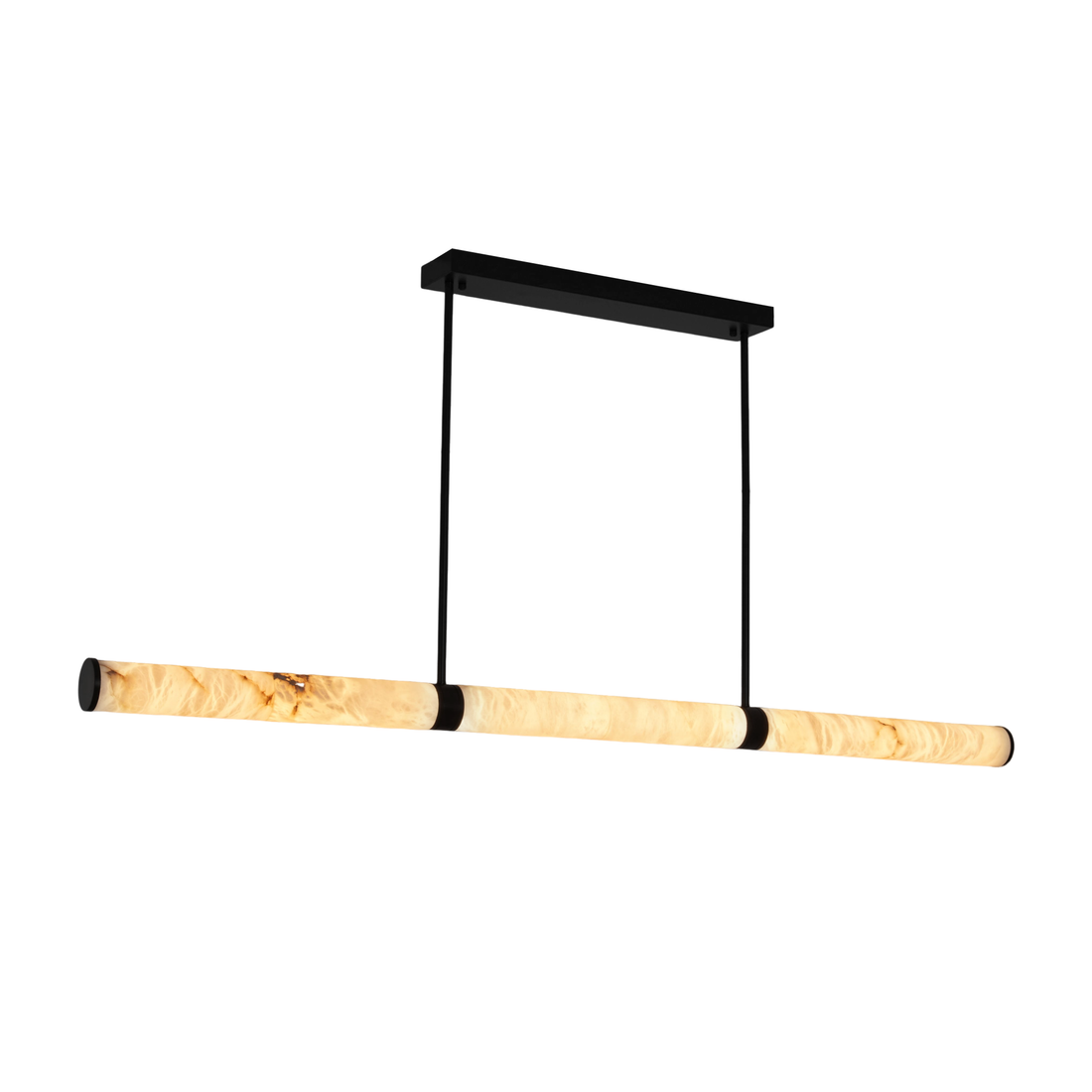 Bianca 1800 Black with Alabaster Tri-Colour LED Linear Modern Pendant