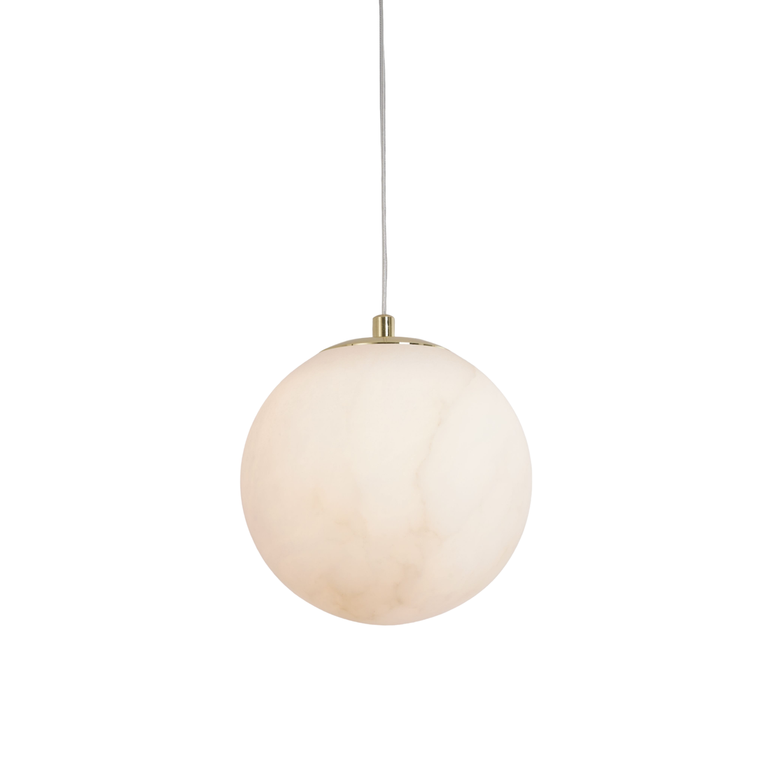 Bianca 150 1 Light Gold with Alabaster Modern Pendant