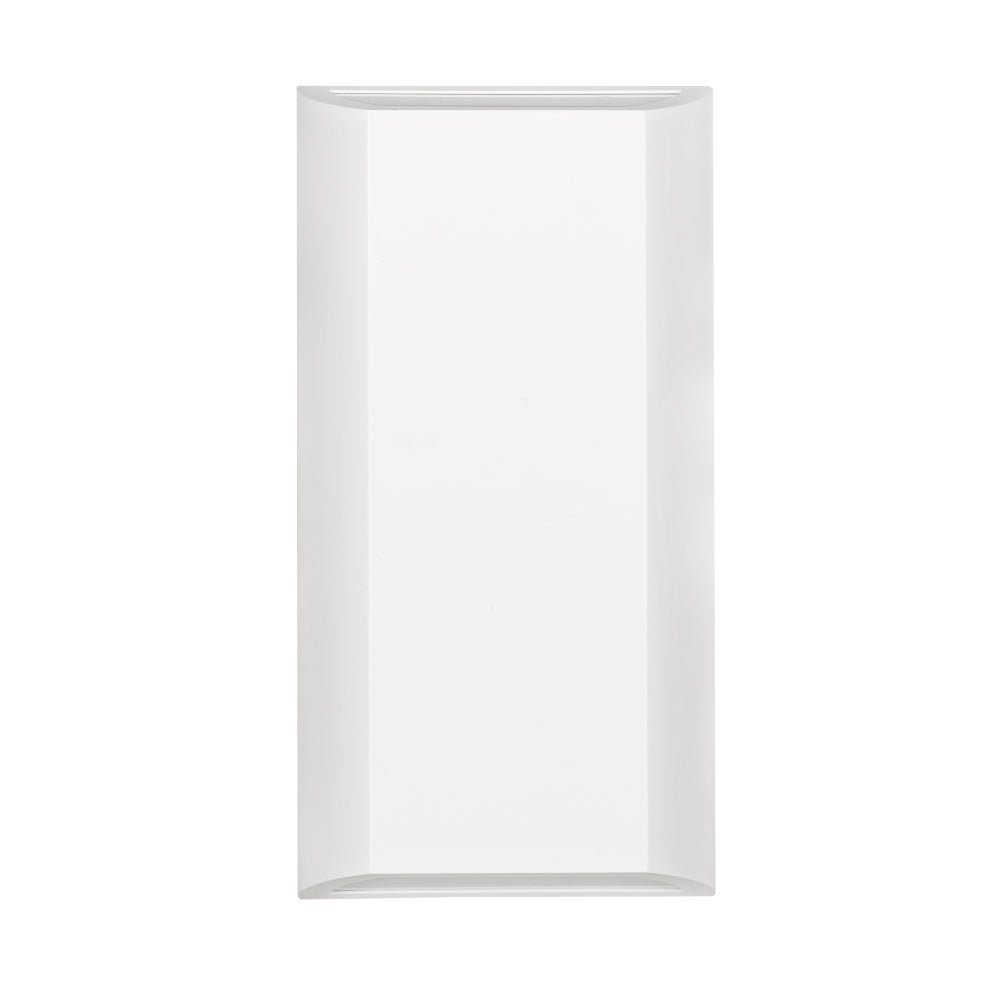Bloc Ex8 White Up/Down Rectangular Wedge LED Exterior Wall Light