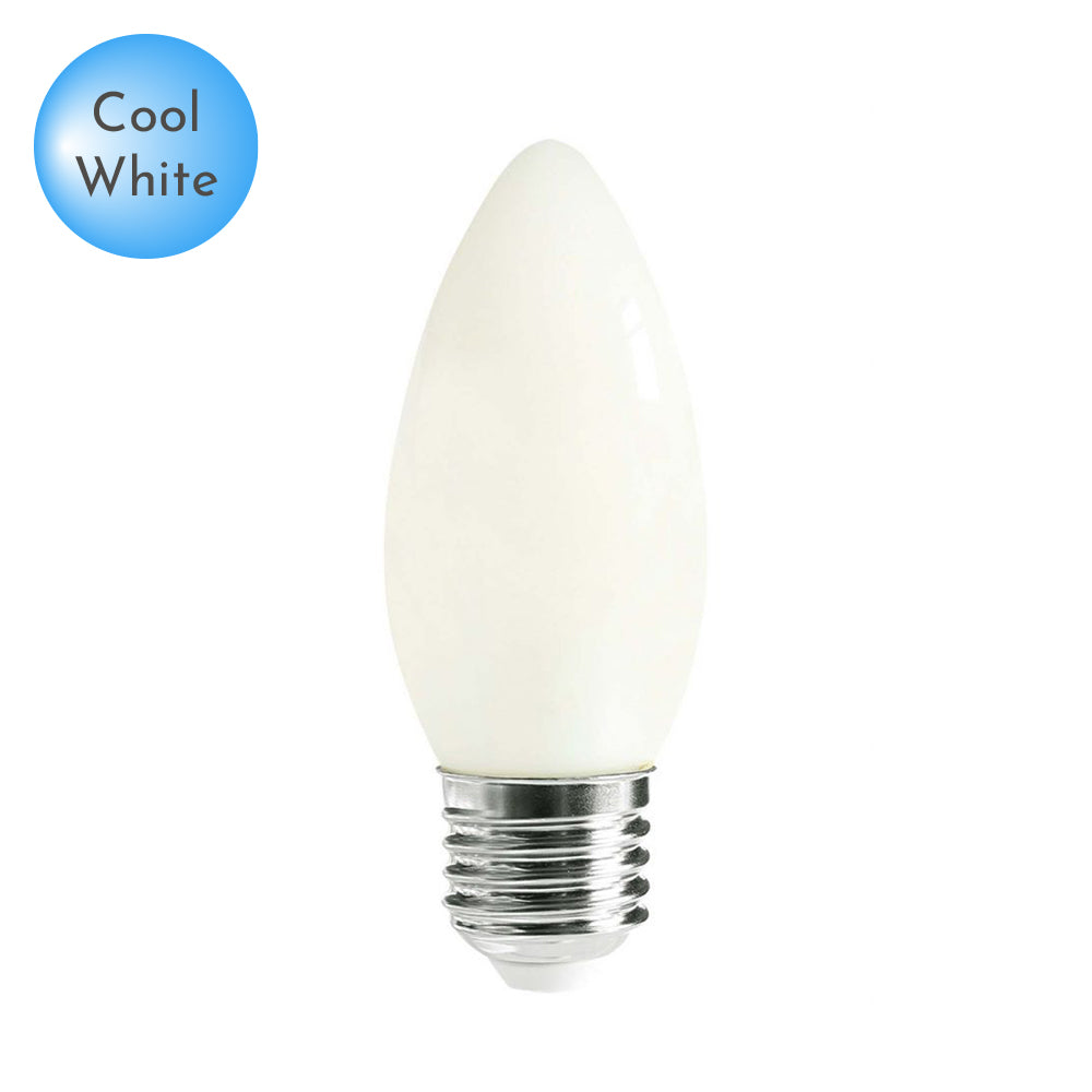 Candle LED E27 Opal Glass Daylight Globe