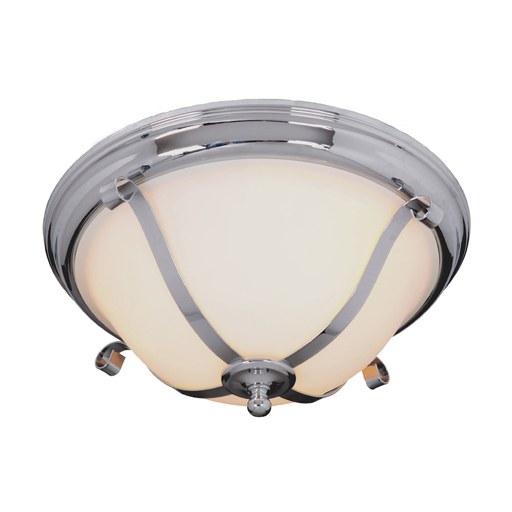 Dallas 3 Light Chrome Close to Ceiling Oyster