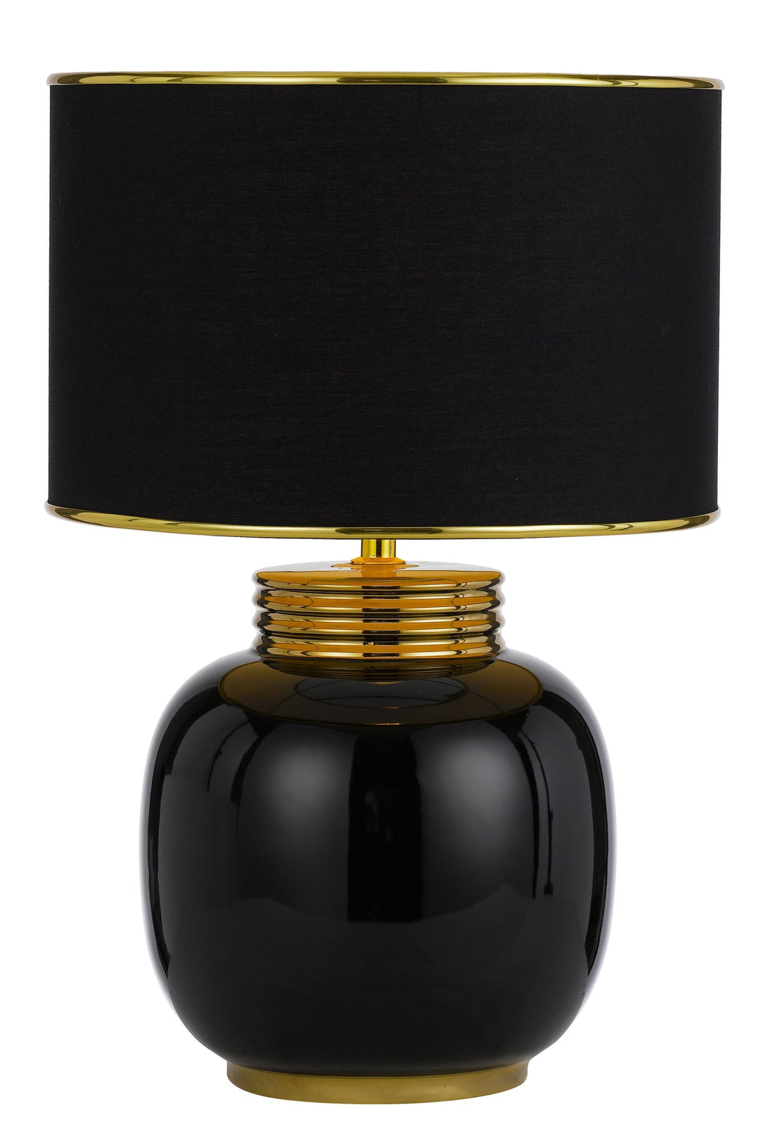 Davila Black and Gold Modern Luxury Table Lamp