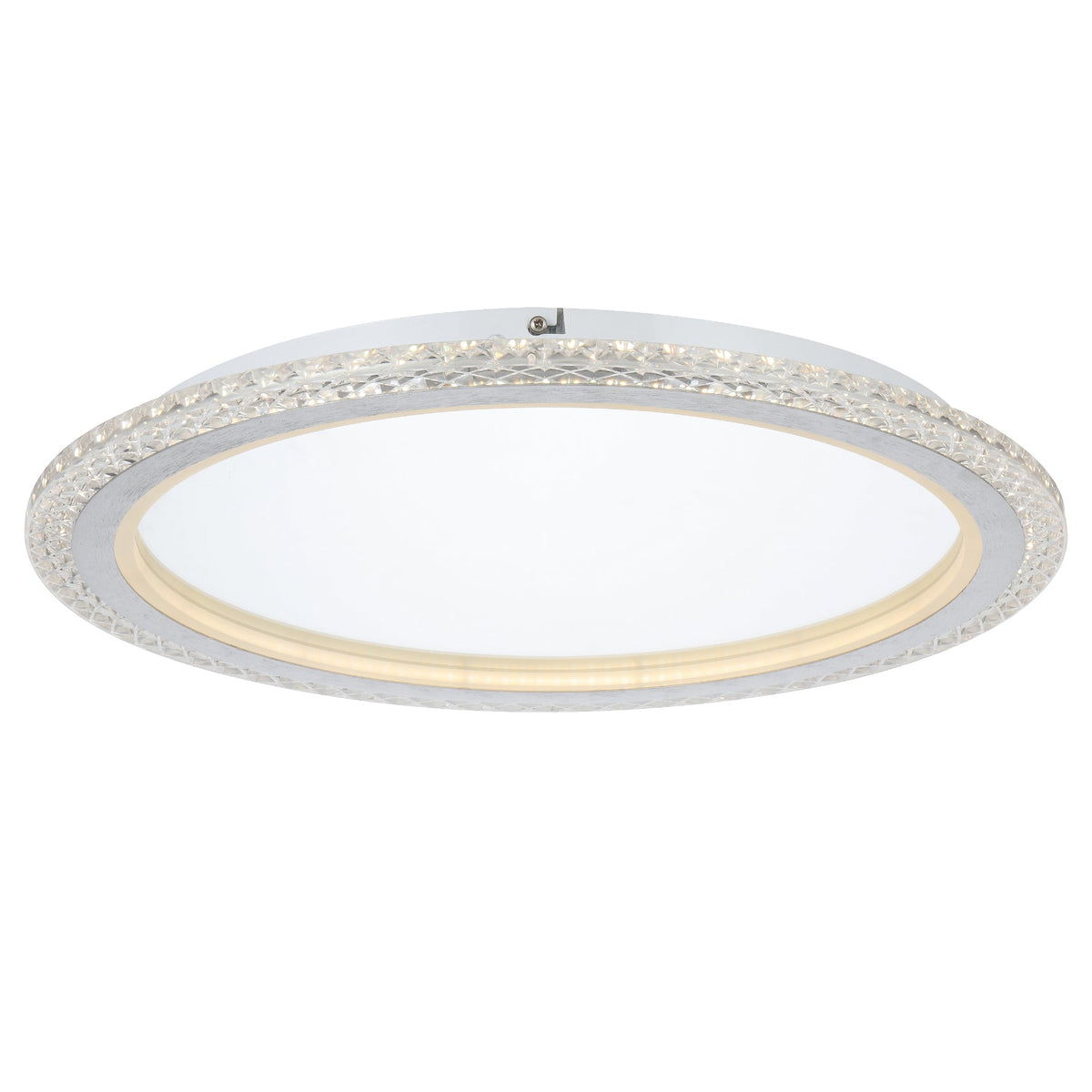 Elie 50 Round Crystal-Look with Mirrored Centre LED Tri-Colour 32w Oyster