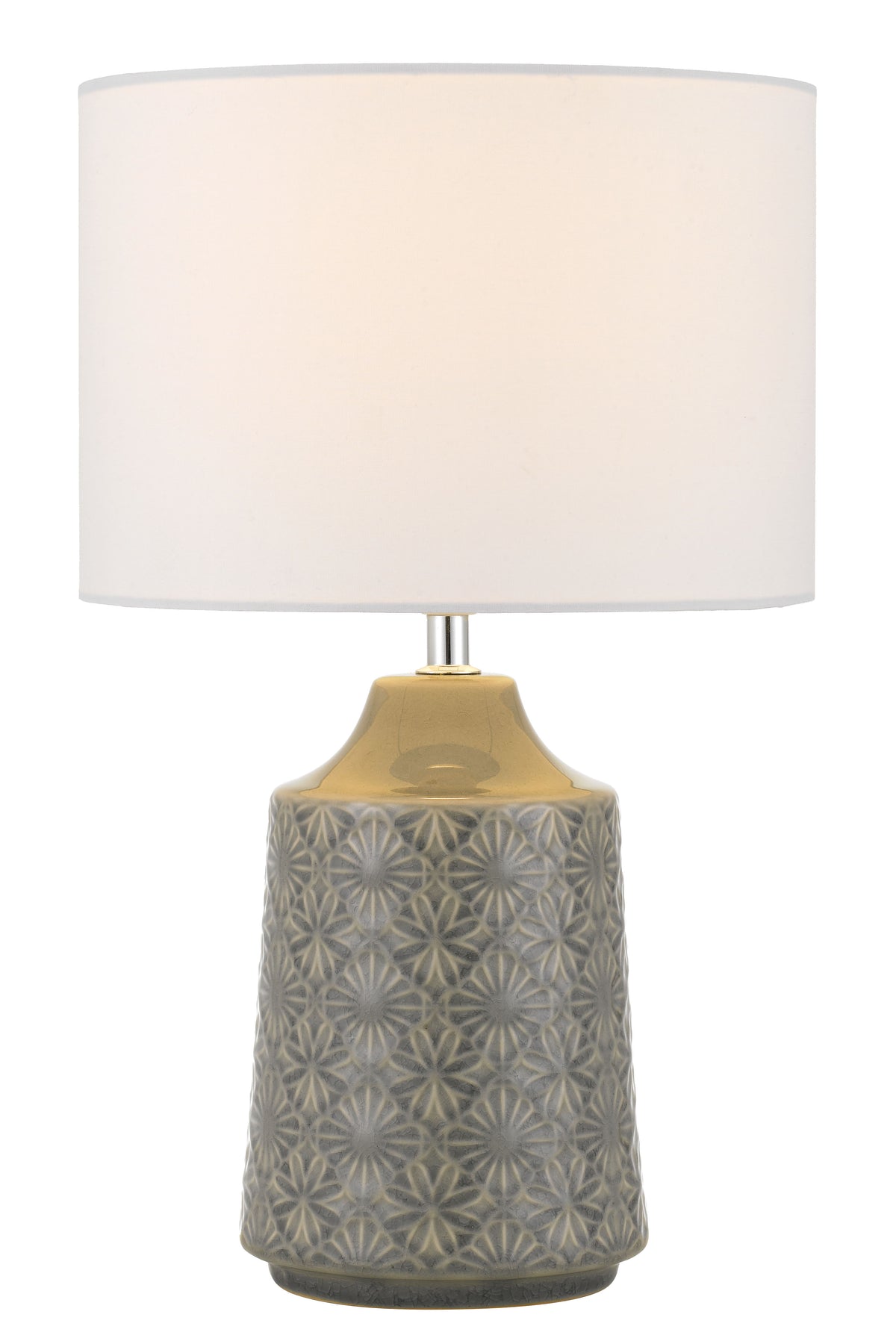 Fedon Grey and White Classic Ceramic Table Lamp
