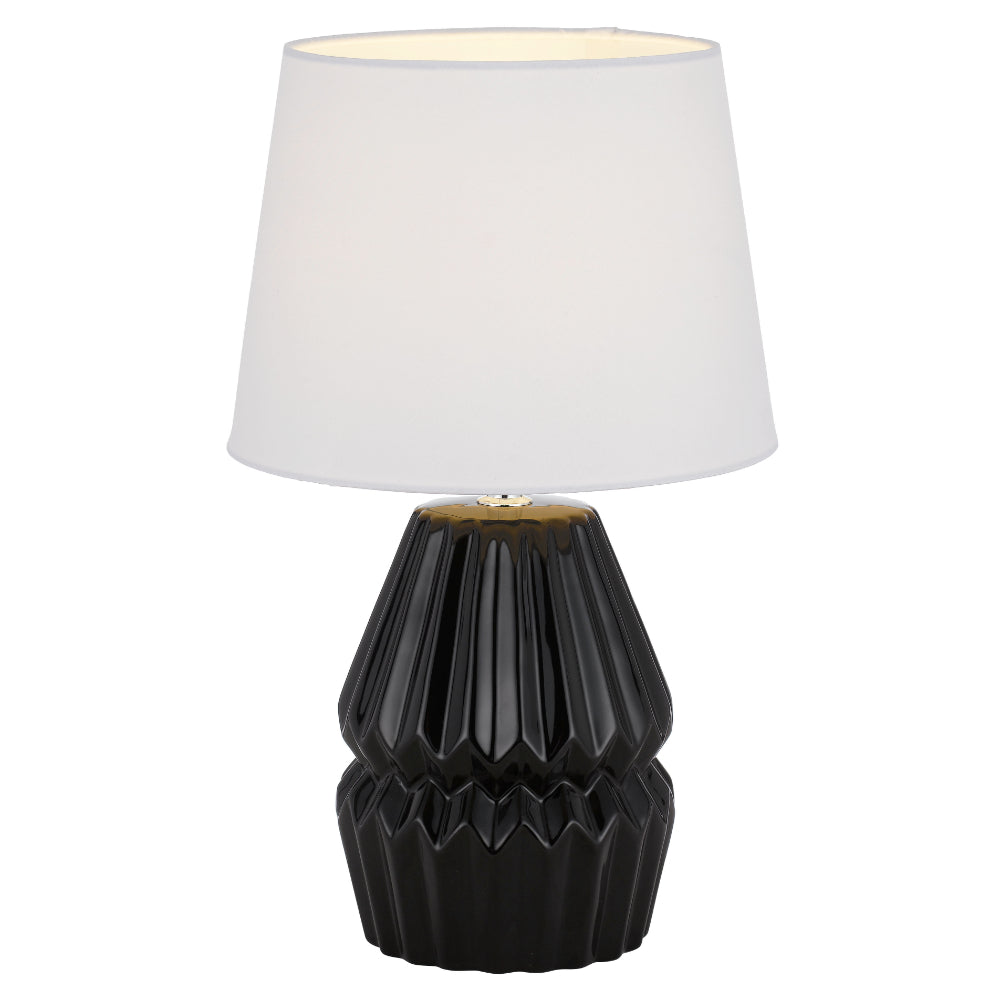 Greet Black and White Stacked Cupcake Ceramic Table Lamp