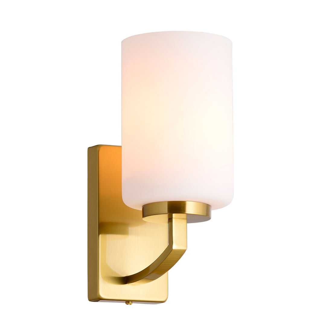 Heather Brass With Frosted Glass Shade Classic Provincial Wall Light