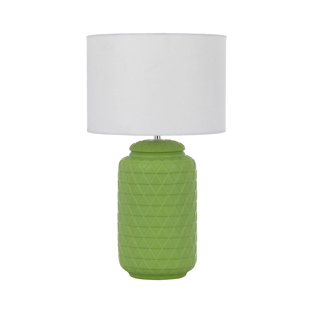 Heshi Green and White Ceramic Table Lamp