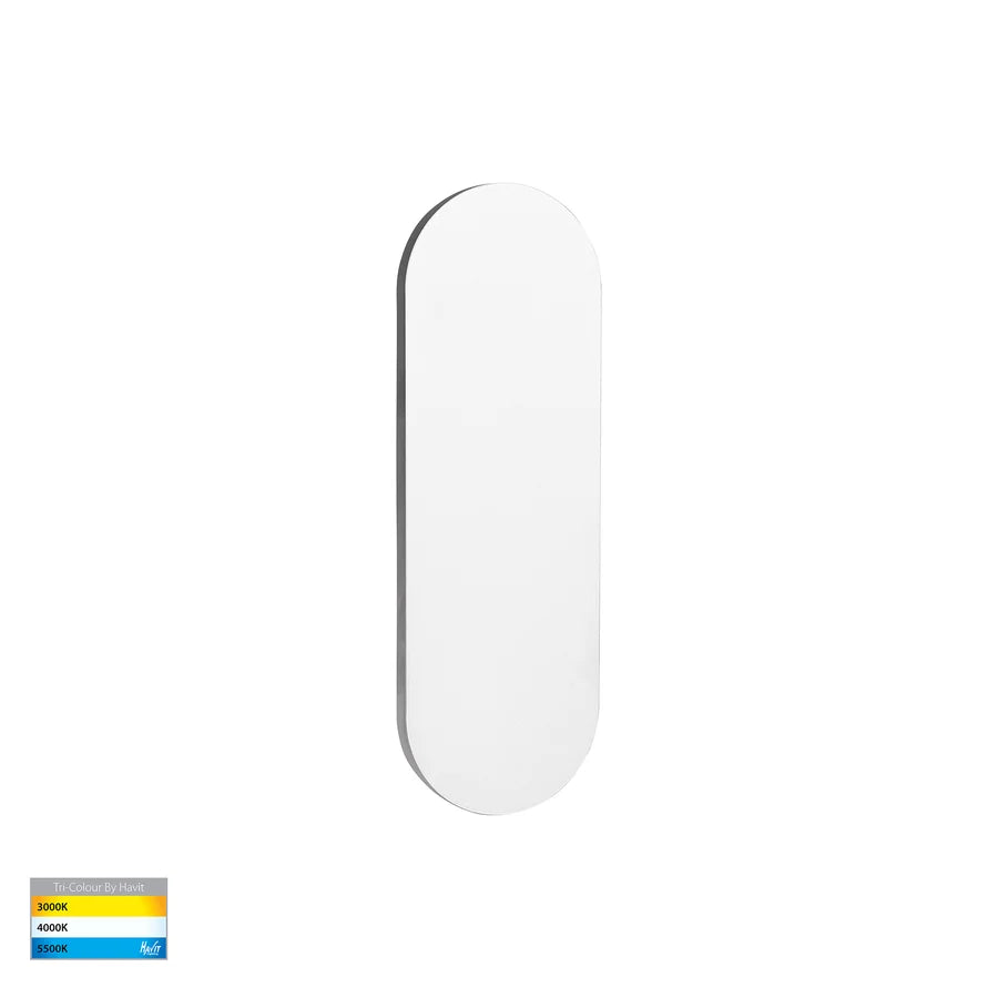 Barline Shadow White 300mm Oval LED Wall Light