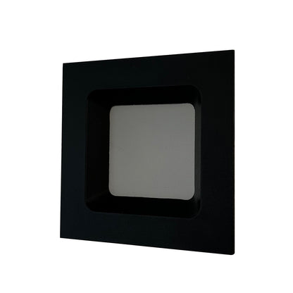 Helix Black 3000k Recessed LED Wall Light