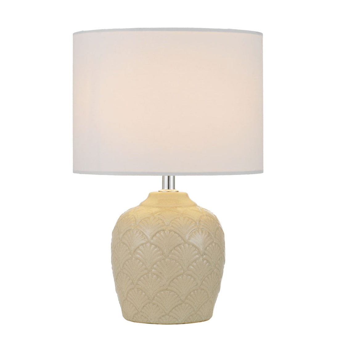 Indo Cream and White Ceramic Table Lamp