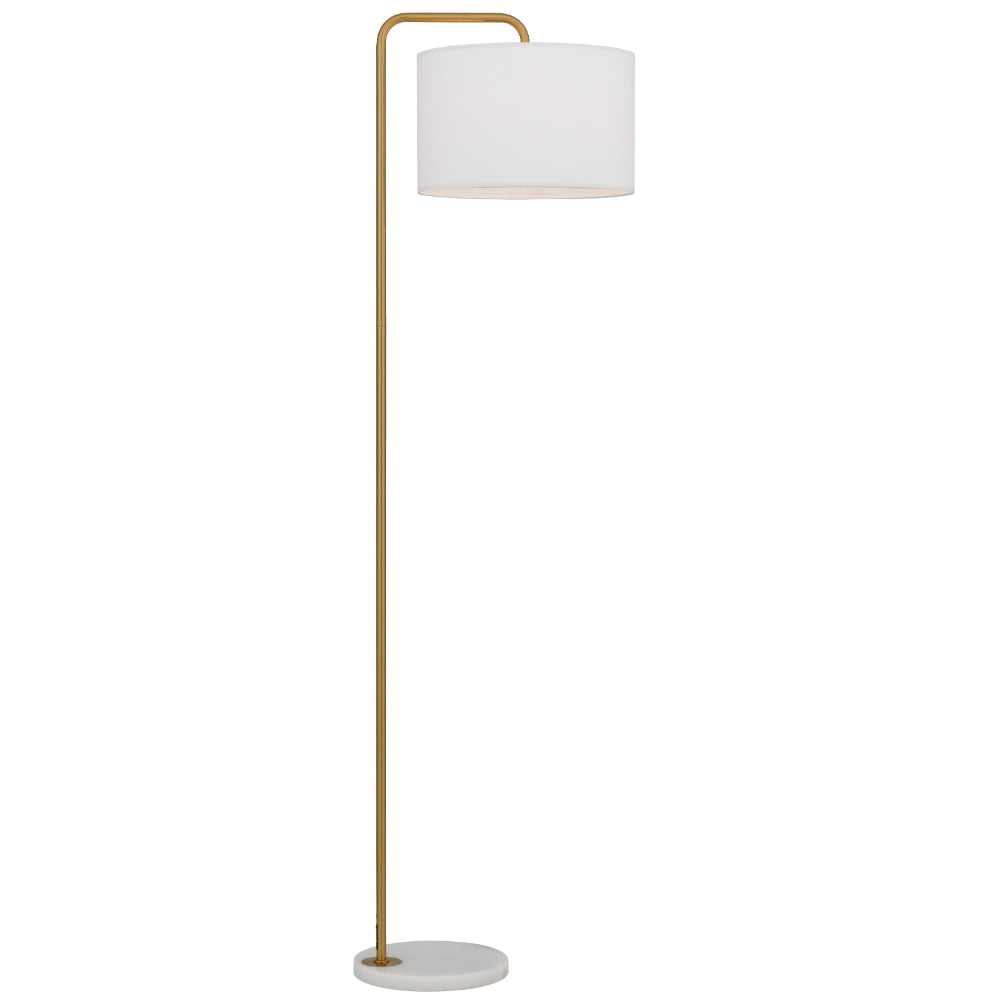 Ingrid Gold and White Floor Lamp