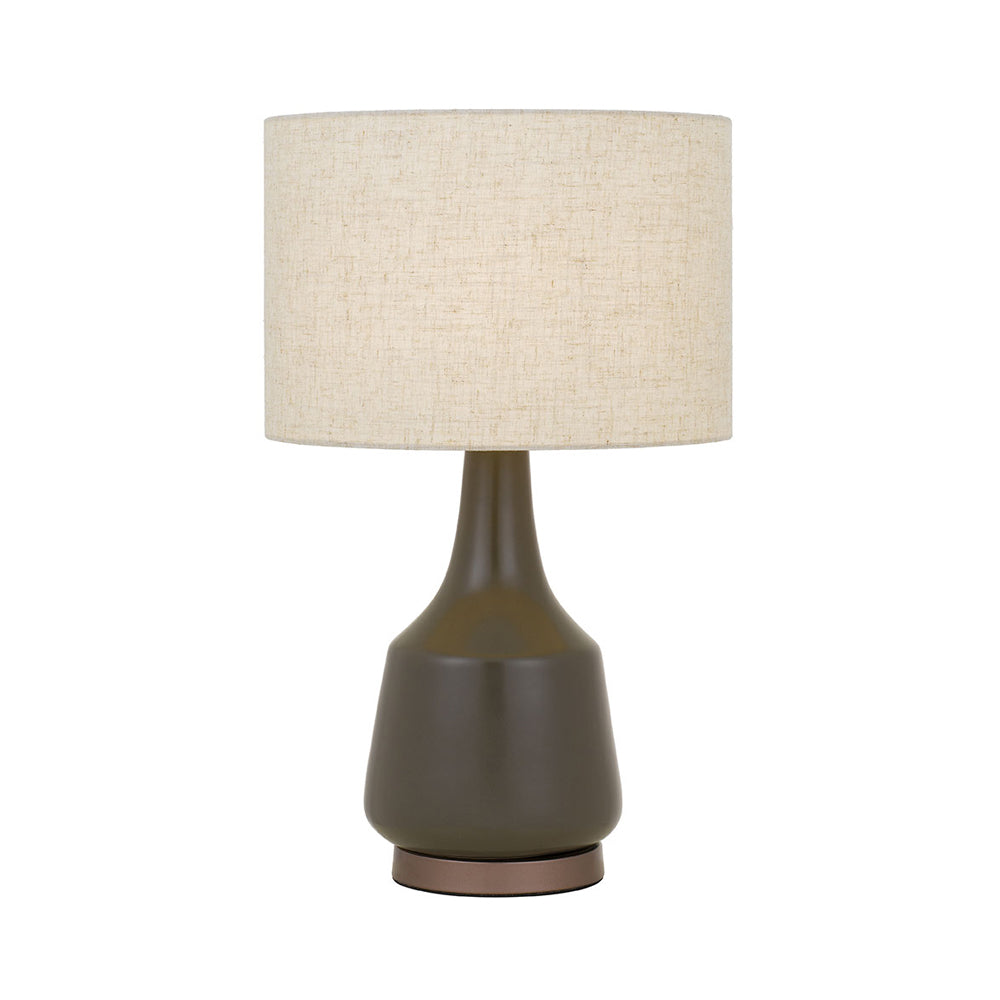 Jacin Olive and Oat Modern Table Lamp