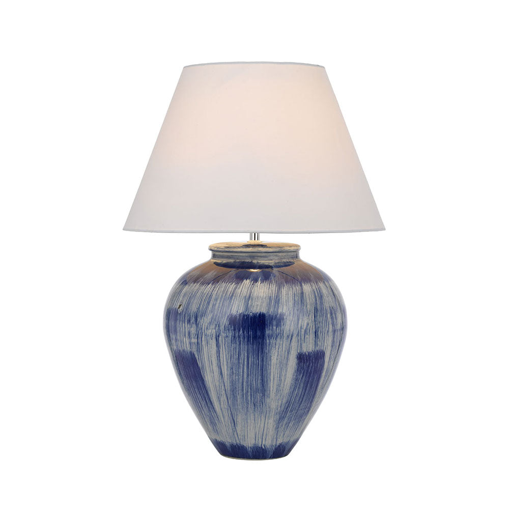 Jamie Blue and White Pattern Ceramic Table Lamp