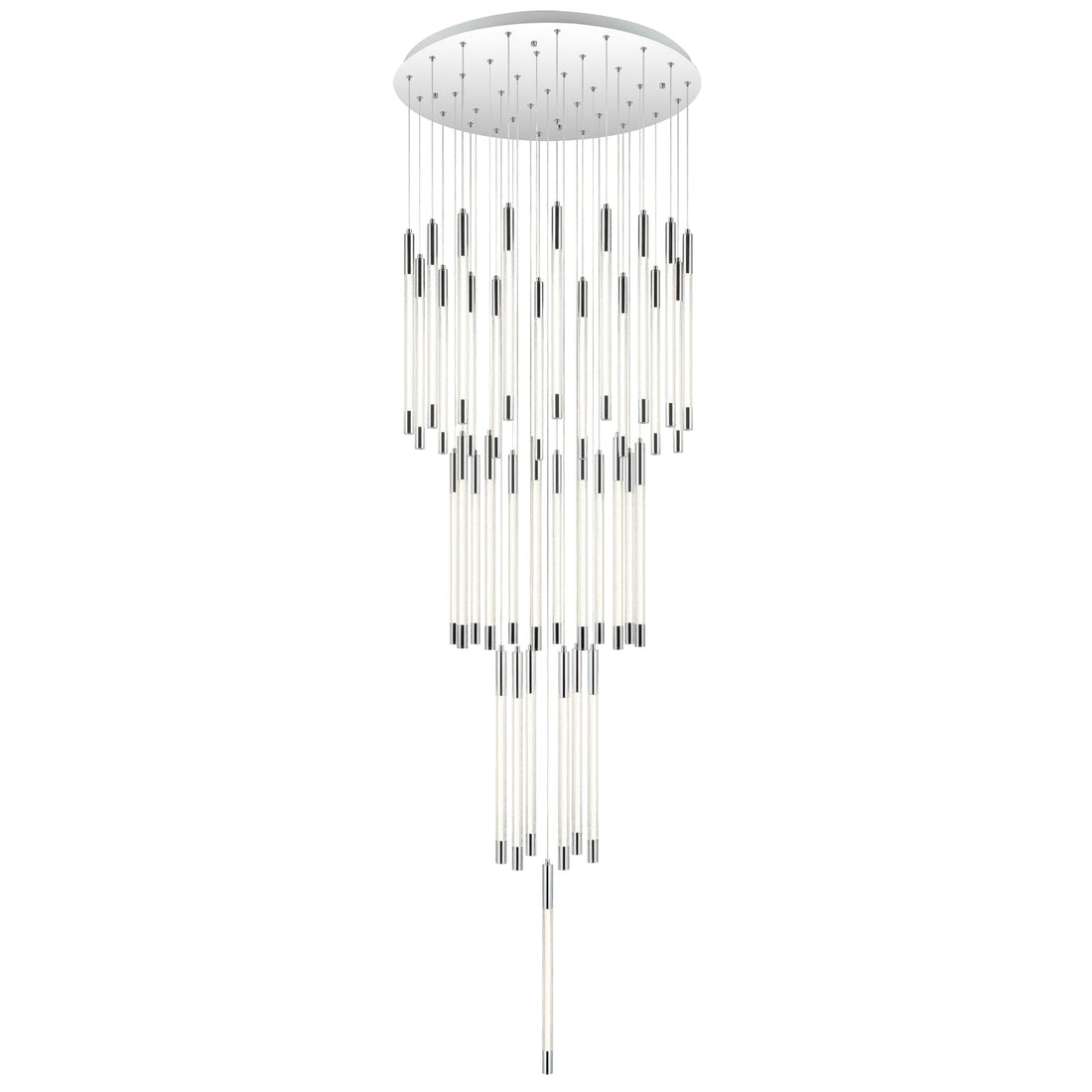 Kurtz 37 Light 4000k LED Contemporary Chrome Pendant