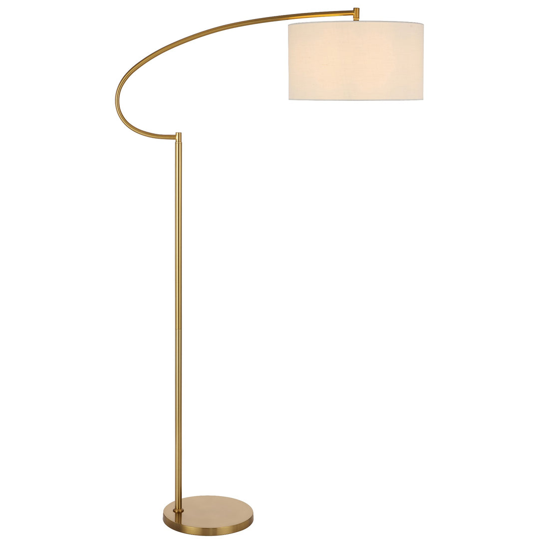 Laine Antique Gold and Ivory Retro Large-Scale Floor Lamp