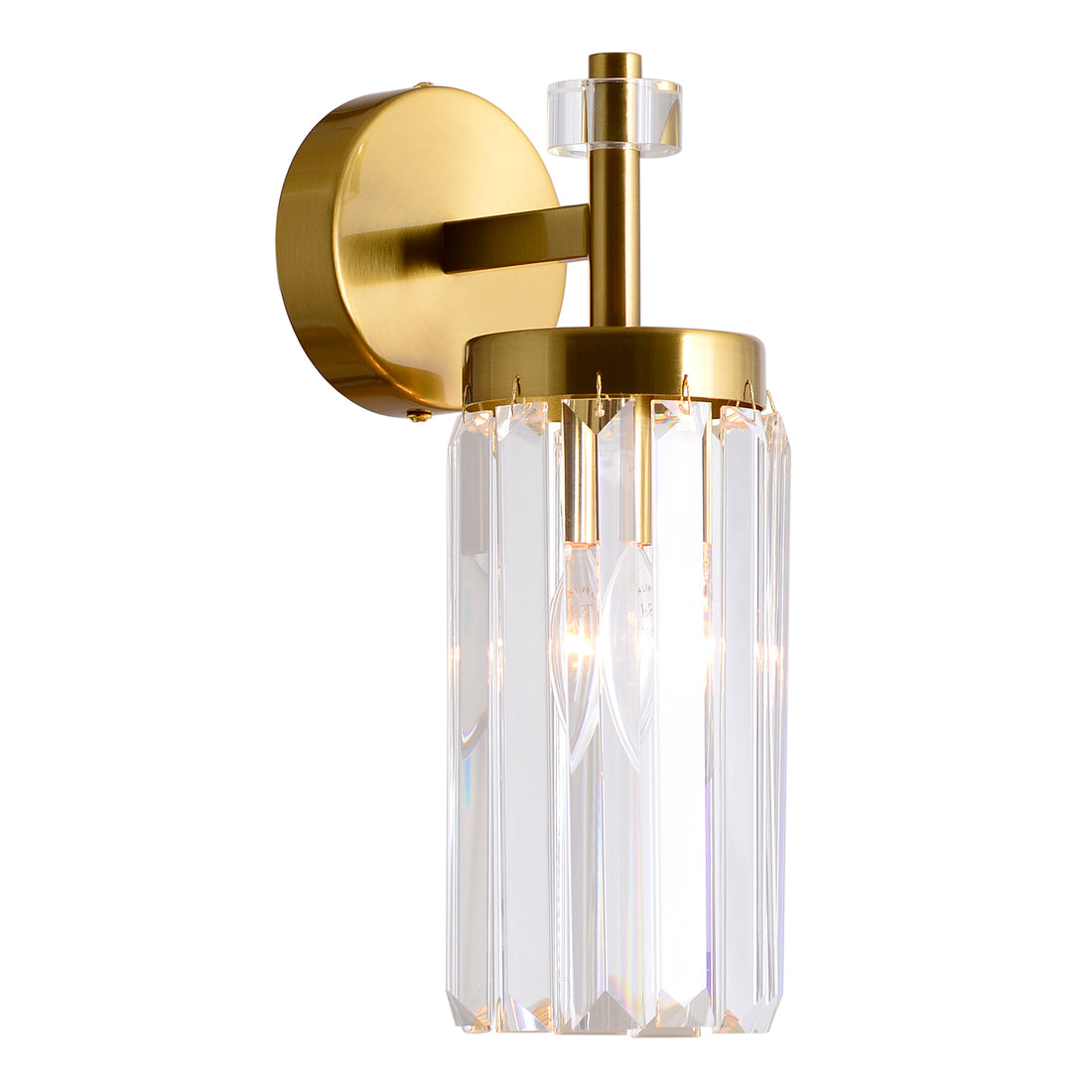 Leah Brass With Crystal Classic Provincial Wall Light