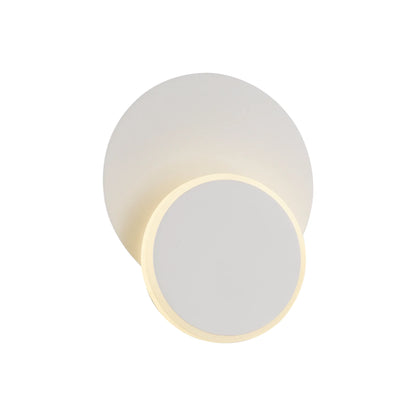 Lima 1 Round White Adjustable Contemporary Tri-Colour LED Wall Light