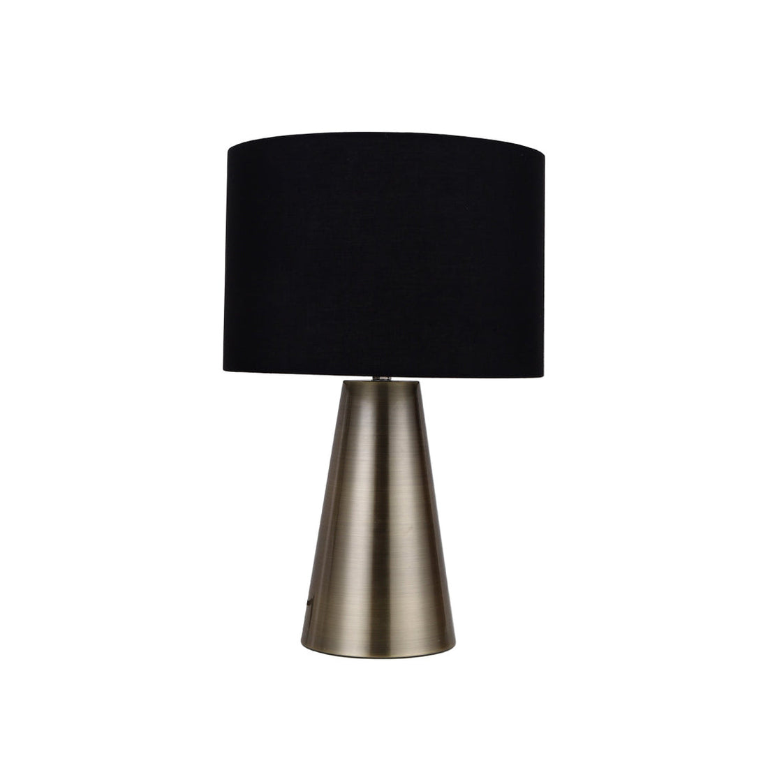 Tayla Black and Antique Brass Contemporary Touch Lamp