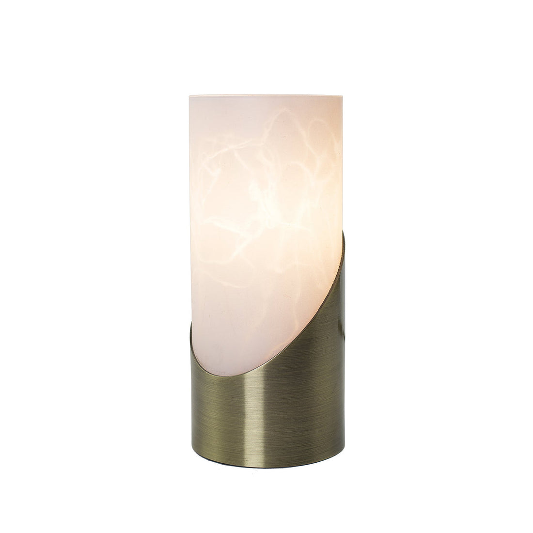 Marc Antique Brass with Frosted Glass Traditional Touch Lamp