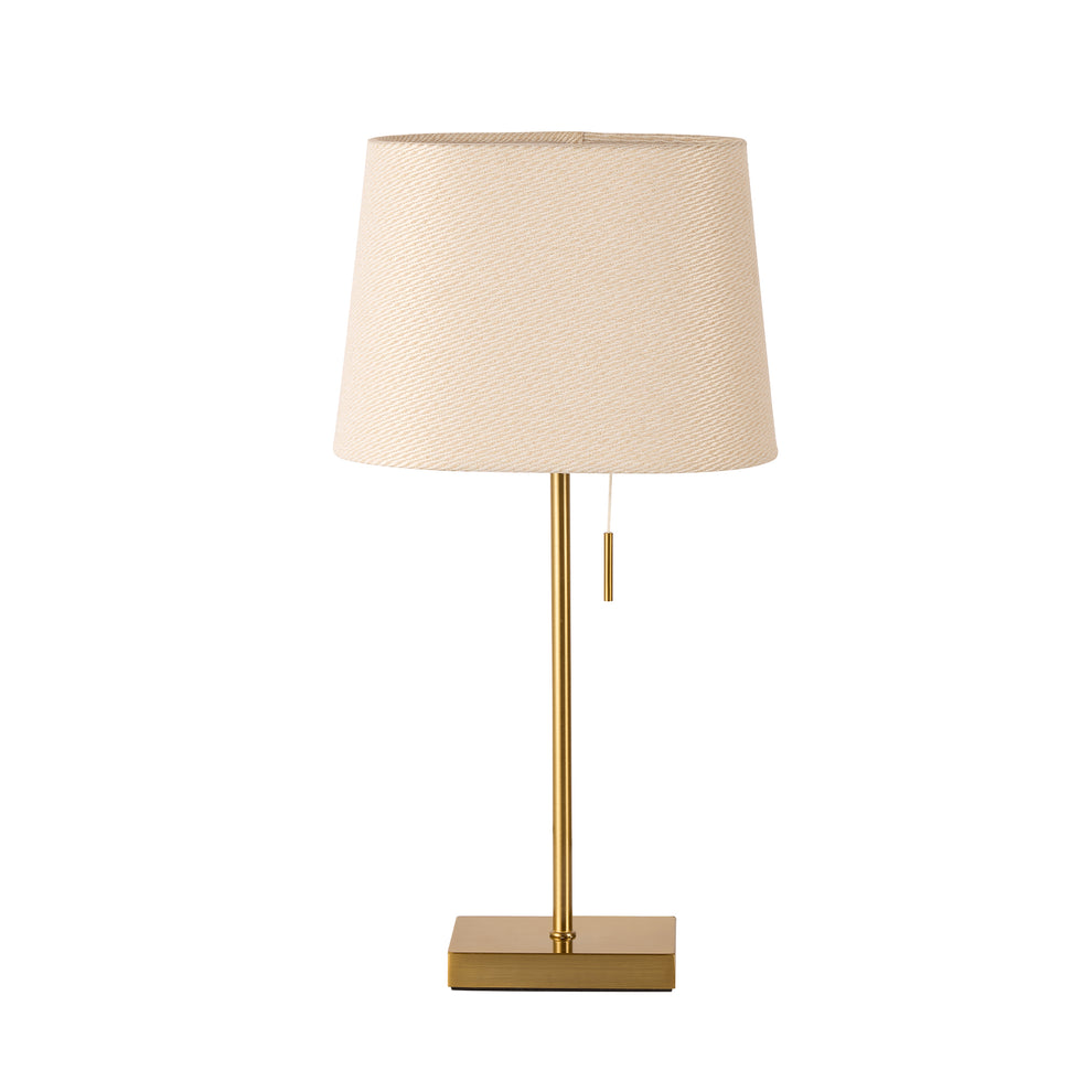 Arden Brass and Ivory Contemporary Table Lamp
