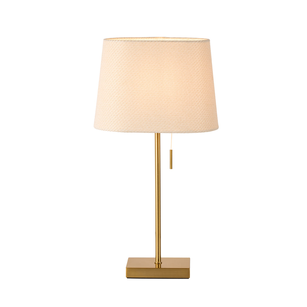 Arden Brass and Ivory Contemporary Table Lamp