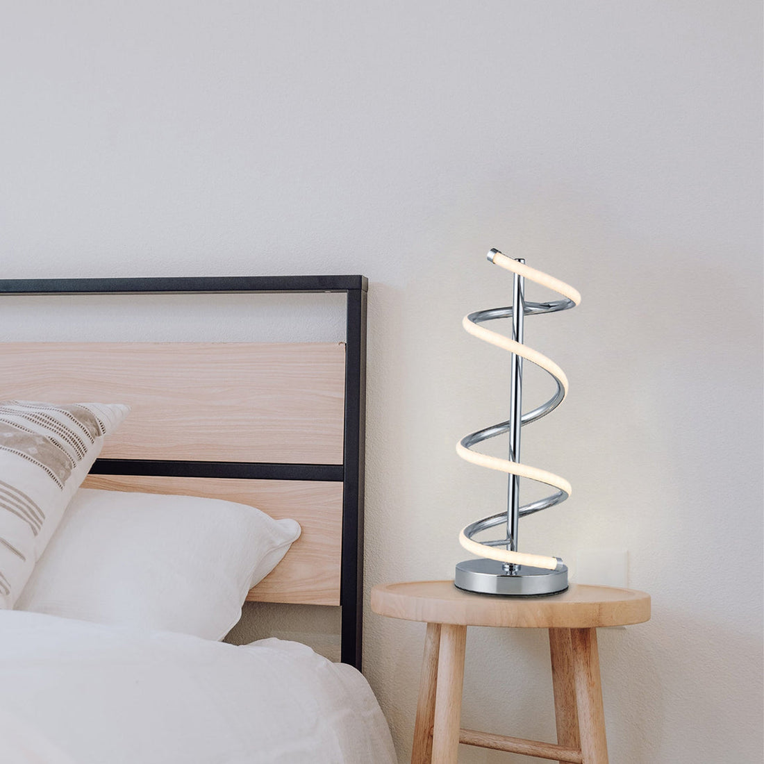 Cirrhi Chrome LED Contemporary Table Lamp