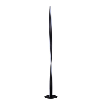 Enhalus Black LED Contemporary Floor Lamp